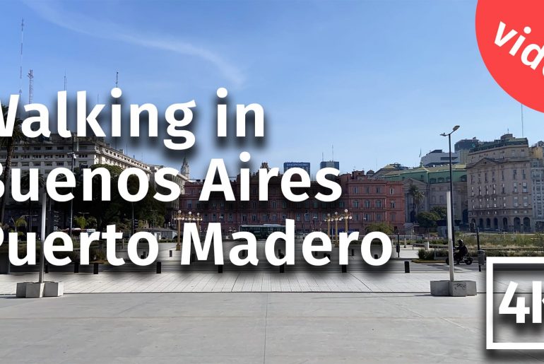 Vídeo: caminhando por Puerto Madero