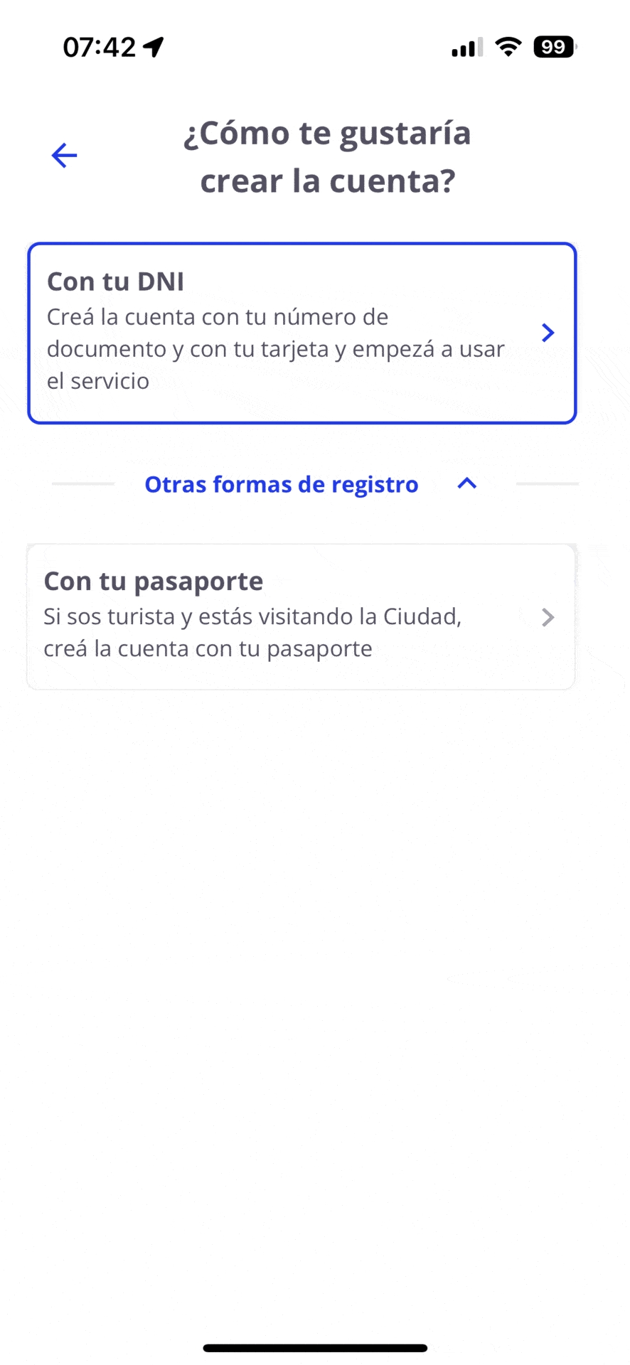 Registration EcoBici Buenos Aires