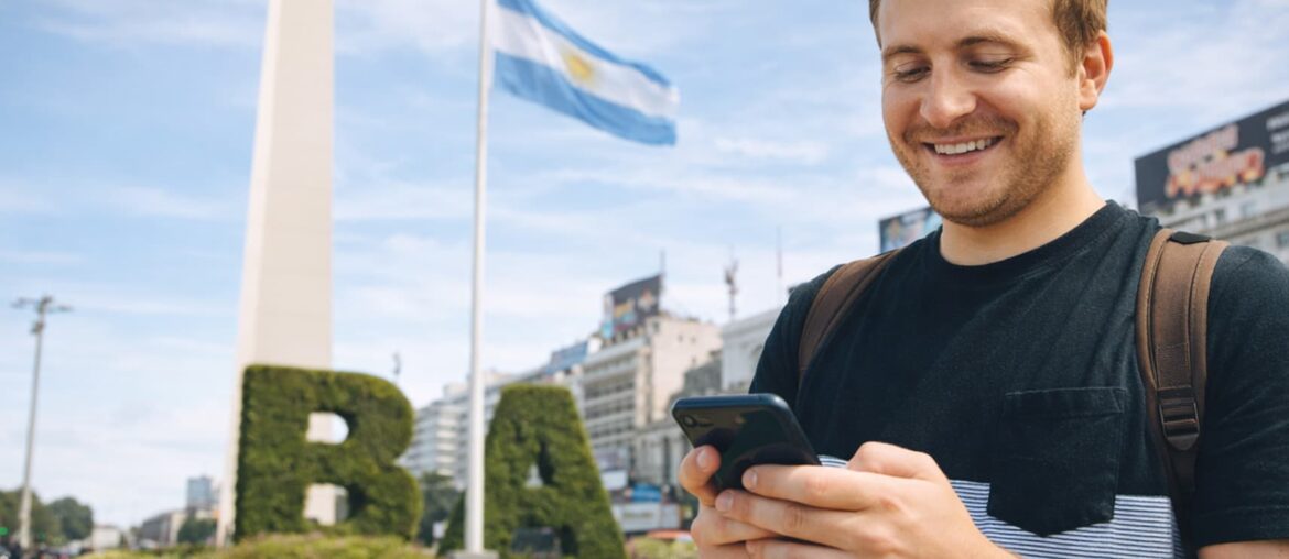 Conectado en Argentina con Holafly