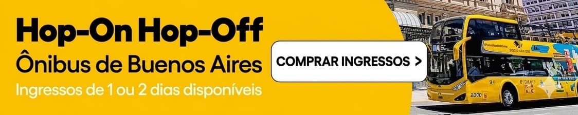 Ingressos para o ônibus turístico hop-on hop-off de Buenos Aires