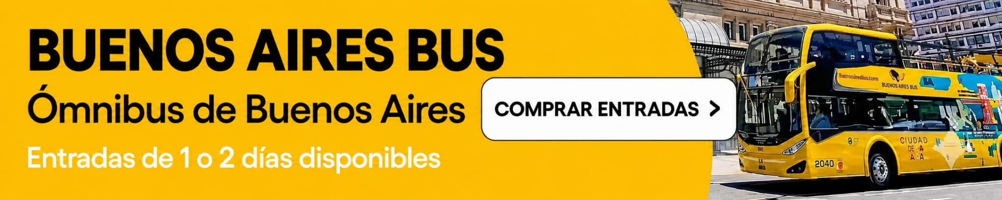 Entradas para el bus turístico hop-on hop-off de Buenos Aires
